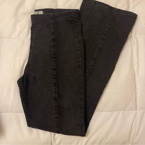 We The Free Black Flare Pull on Jeans